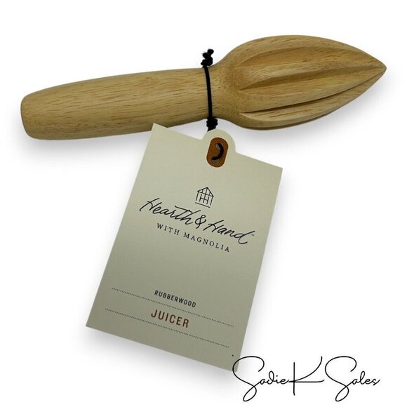 Hearth & Hand Magnolia Wooden Citrus‎ Reamer Natural - Picture 5 of 5